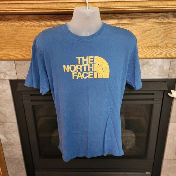 The North Face Other - The North Face Freckled Logo T-shirt Mens L Blue 100% Cotton